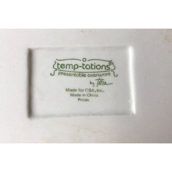 Temp-tations Old World Bakeware Bread Pan Basket Trivet Green Red Blue Casserole - Picture 16 of 16